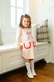 Bow Floral Applique Dress
