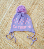 Lavender Custom Knit Toboggan Hat