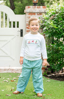 Snow Dogs Smocked Beau T-Shirt/Pants Set