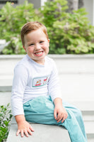 Snow Dogs Smocked Beau T-Shirt/Pants Set