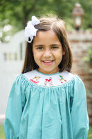 Snow Dogs Smocked Helen Dress