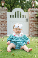 Snow Dogs Smocked Birdie Bubble