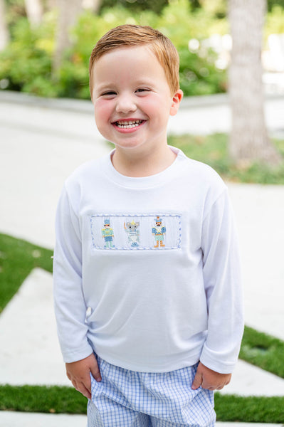 Nutcracker Smocked Beau T-Shirt/Pants Set