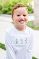 Nutcracker Smocked Beau T-Shirt/Pants Set