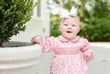Christmas Tiles Smocked Pima Cotton Emma Bubble