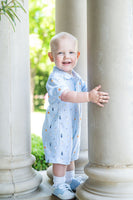 Blue Ghost and Friends Harold Collared Romper
