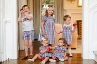 Back to School Apples Smocked Henry Bubble