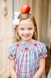 Back to School Apples Smocked Helen Dress