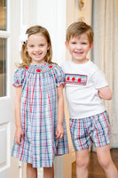 Back to School Apples Smocked Helen Dress