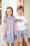 Back to School Apples Smocked Helen Dress