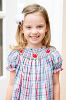 Back to School Apples Smocked Helen Dress