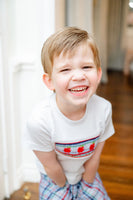 Back to School Apples Smocked Beau T-Shirt/Shorts Set