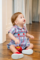 Back to School Apples Smocked Henry Bubble