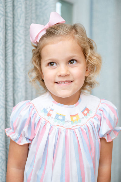 Trains Smocked Helen Dress