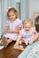 Trains Smocked Helen Dress