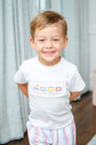 Trains Smocked Beau T-Shirt/Shorts Set