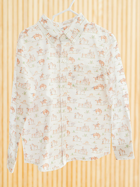 Western Toile Button Up Shirt