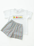 School Days Beau T-Shirt/Shorts Set