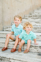 Green Stripes Pima Cotton Harold Romper