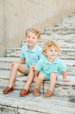 Green Stripes Pima Cotton Harold Romper