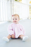 Pink Hearts Smocked Birdie Bubble