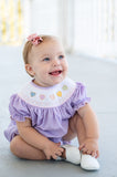 Rainbow Hearts Smocked Birdie Bubble