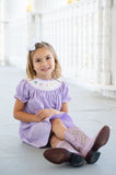 Rainbow Hearts Smocked Helen Dress