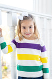 Mardi Gras Stripes Unisex Sweater