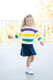 Mardi Gras Stripes Unisex Sweater