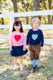 Navy Heart Jacob Sweater