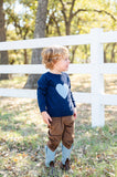Navy Heart Jacob Sweater