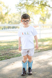 Cowboy Boots Smocked Beau T-Shirt/Shorts Set
