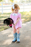 Cowgirl Boots Smocked Annabelle Bloomer Set