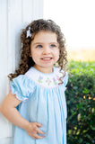 Hydrangeas Smocked Helen Dress