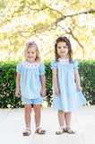 Hydrangeas Smocked Annabelle Bloomer Set