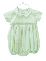 Sage Green Smocked Arthur Bubble