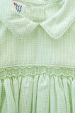 Sage Green Smocked Arthur Bubble