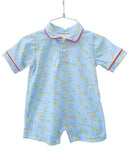 The romper, made from 100% pima cotton, offers exceptional softness and comfort for your little one throughout the day.