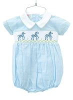 Zebras Smocked Henry Bubble