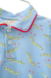 The shirt’s 100% pima cotton fabric ensures that a little boy wearing it stays comfortable and cozy all day long, with a soft feel against his skin.