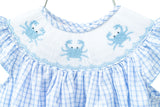 Crabs Smocked Annabelle Bloomer Set