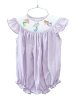 Mermaids Smocked Birdie Bubble