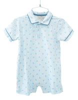 The romper, made from 100% pima cotton, is soft and comfortable, perfect for all-day wear.