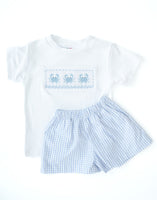 Crabs Smocked Beau T-Shirt/Shorts Set