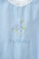 The Big Brother Stork Jon Jon is a timeless outfit perfect for celebrating milestones.