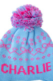 Bows Custom Knit Toboggan Hat
