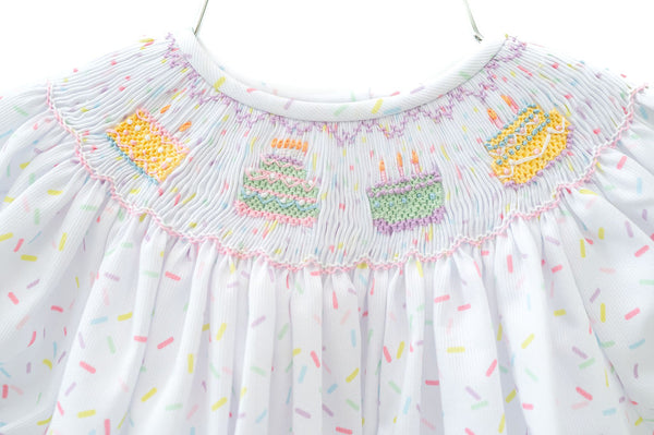 Smocked Sprinkle Birthday Dress for Babies, Toddlers and Kids I Ruth and Ralph Smocked Sprinkle Birthday Dress for Babies, Toddlers and Kids I Ruth and Ralph