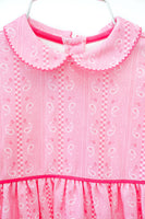 With its long sleeves, this pink bandana bubble is ideal for keeping little ones warm and stylish during cooler days.