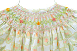 The delicate wildflowers on the smocked bodice add a sweet touch, making this set both timeless and stylish.