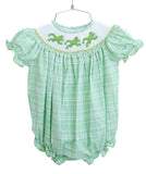 Frogs Smocked Birdie Bubble